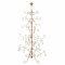 Sunnydaze Noelle Indoor Gold Metal Christmas Ornament Tree - 5 Ft